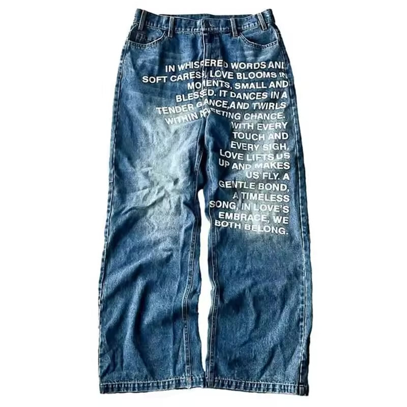 Jeans text swag